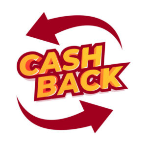 Cash Back logo with the text 'Cash Back' and dynamic, modern design