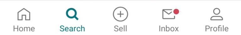 Sell button on Vinted image