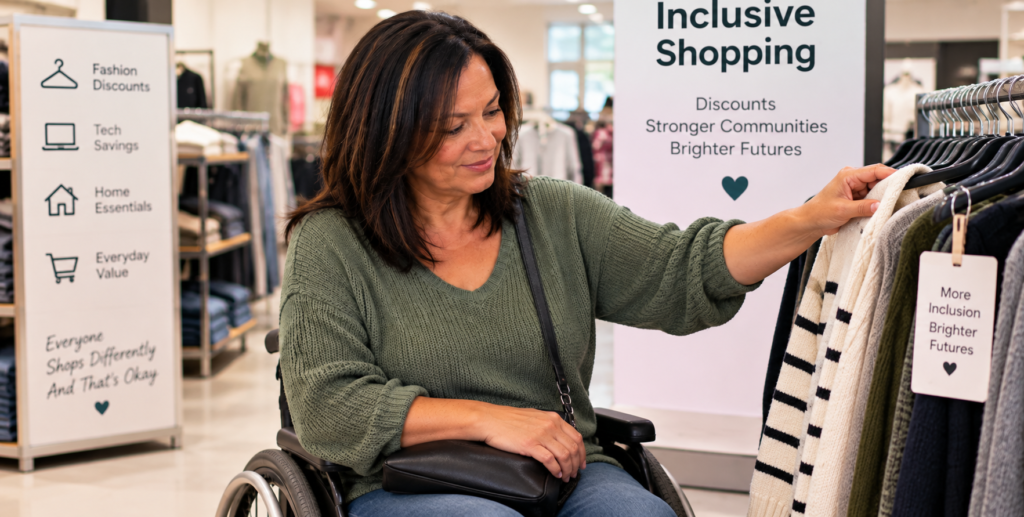 UK disability shopping discounts for eligible disabled customers