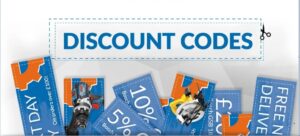 Discount codes displayed under the title 'Discount Codes'