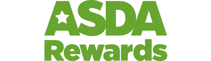 Asda Rewards logo with a green background and the Asda logo.