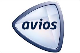 Avios Rewards logo with a blue and white design featuring the Avios logo.