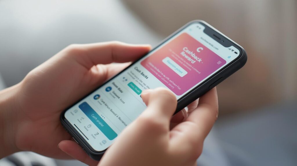 Checking cashback app to save during Black Friday 2025
