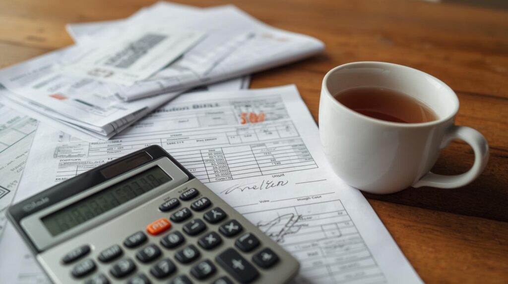 checking essential bills for a money reset