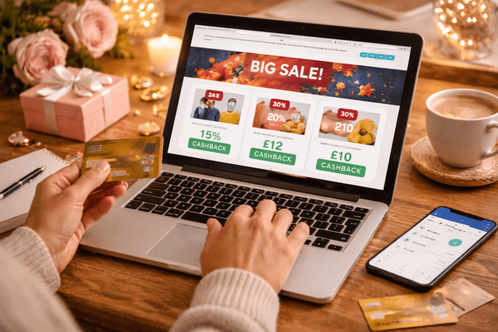 shopping online using cashback tools for affordable celebrations