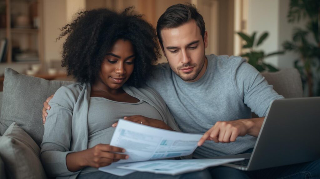 couple budgeting before maternity leave