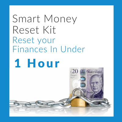 Smart Money Reset Kit workbook to help take control of your finances with a simple step-by-step plan