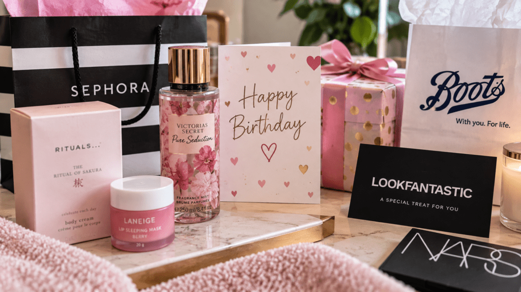 Birthday beauty rewards UK with beauty treats and birthday gifts